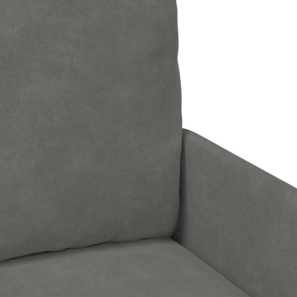 Sofas mit Kissen 55cm Dunkelgrau Sperrholz