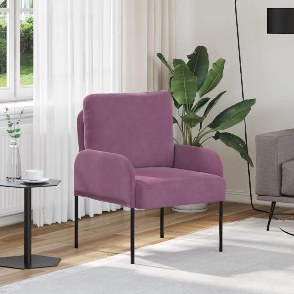 ARDEBO.de - Sofas mit Kissen 55cm Lila Sperrholz