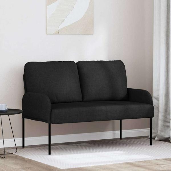 ARDEBO.de - Sofas mit Kissen 110cm Schwarz Sperrholz