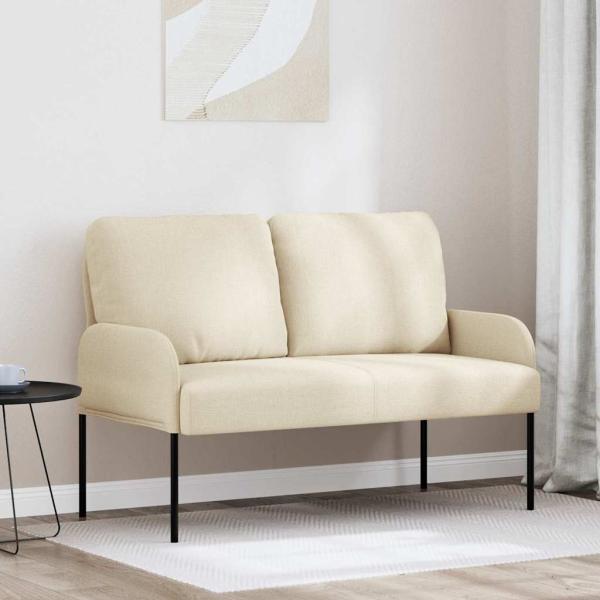 ARDEBO.de - Sofas mit Kissen 110cm Creme Sperrholz