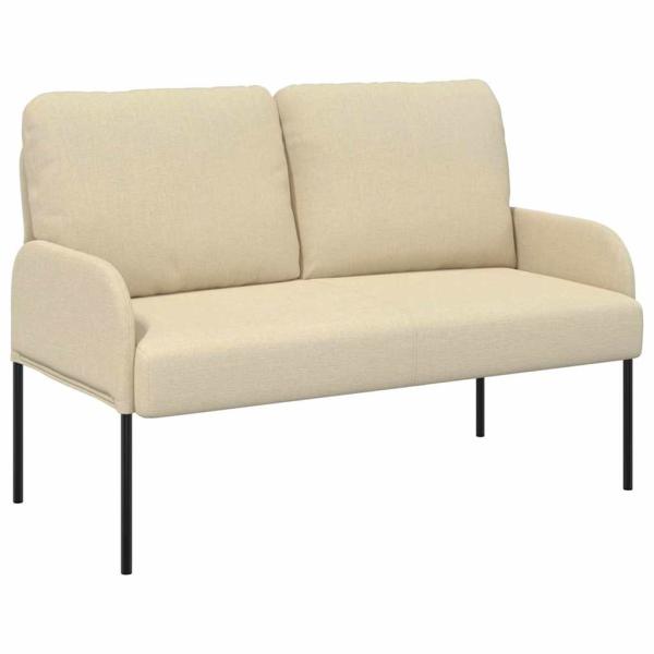 Sofas mit Kissen 110cm Creme Sperrholz
