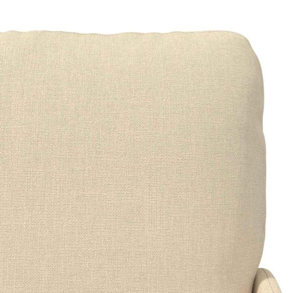 Sofas mit Kissen 110cm Creme Sperrholz