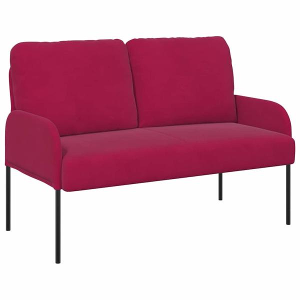 Sofas mit Kissen 110cm Weinrot Sperrholz