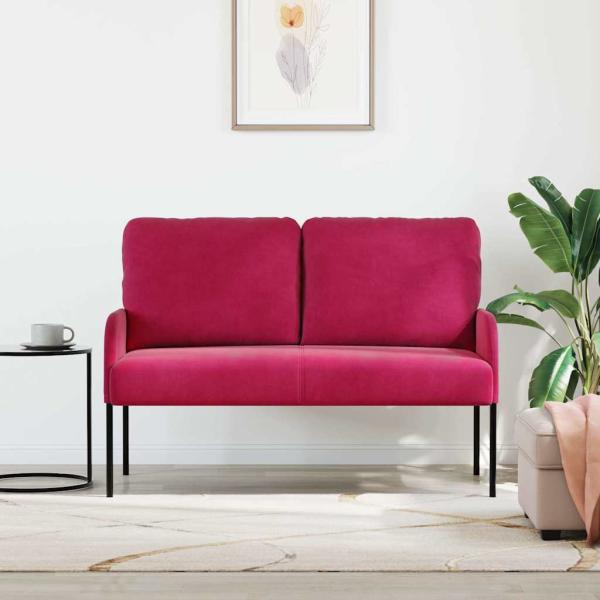 Sofas mit Kissen 110cm Weinrot Sperrholz