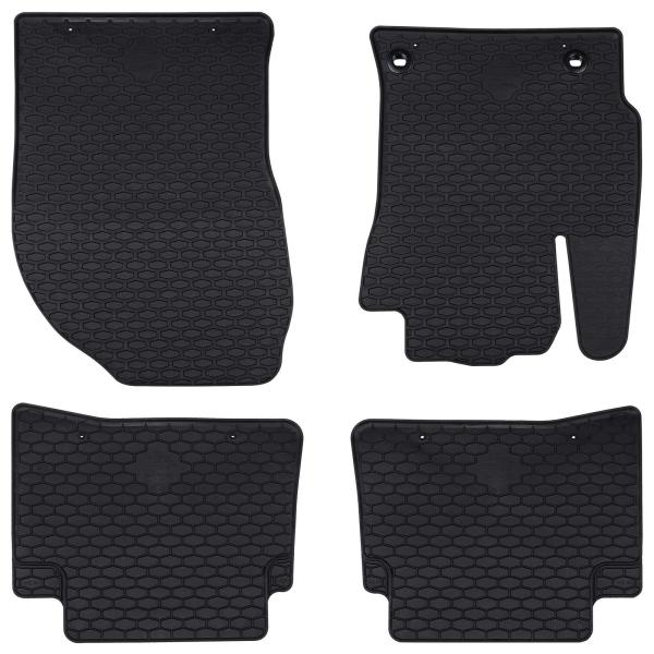 ARDEBO.de - Autofußmatte 4 pcs Schwarz TPE