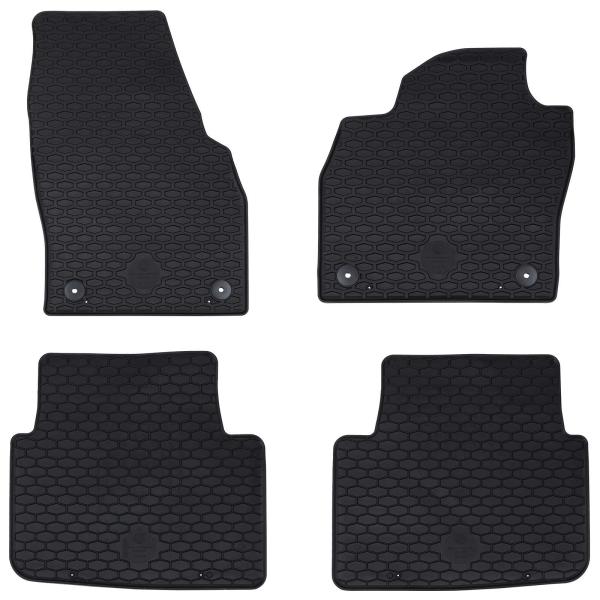 ARDEBO.de - Autofußmatte 4 pcs Schwarz KAMIQ , SCALA TPE