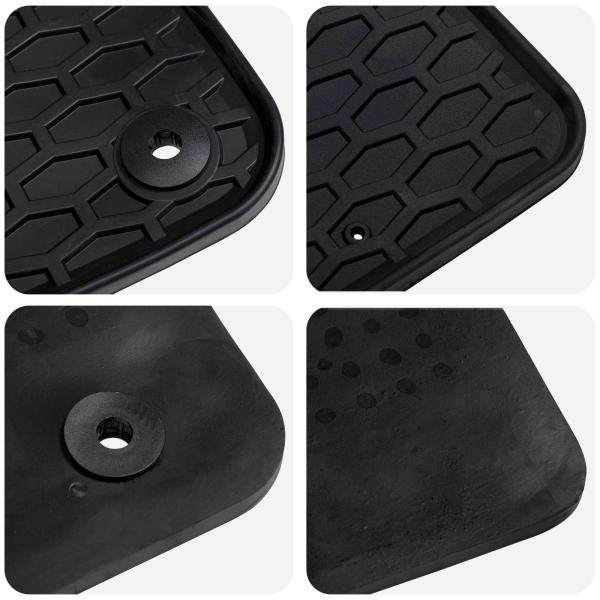 Autofußmatte 3 pcs Schwarz VW T5 , T6 , für MULTIVAN TPE