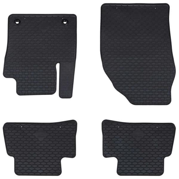 ARDEBO.de - Autofußmatte 4 pcs Schwarz geeignet für Toyota C-HR Hybrid TPE