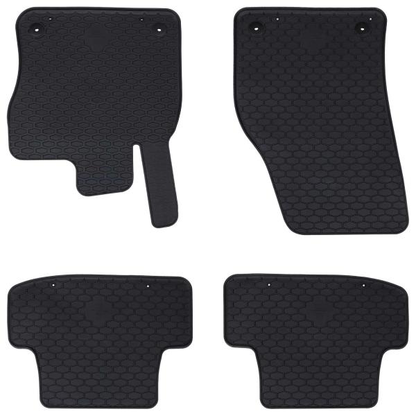 ARDEBO.de - Autofußmatte 4 pcs Schwarz geeignet für AUDI Q2 Gummi