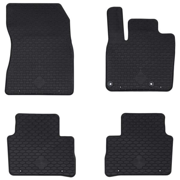 ARDEBO.de - Autofußmatte 4 pcs Schwarz geeignet für Nissan QASHQAI TPE