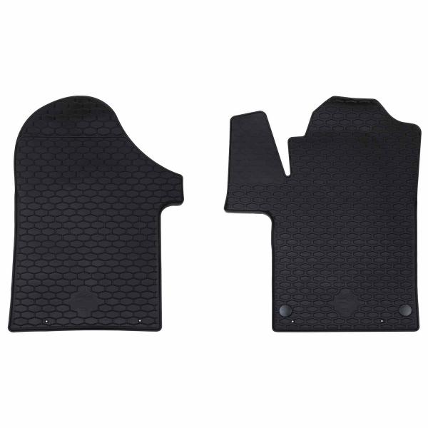 ARDEBO.de - Autofußmatte 2 pcs Schwarz TPE