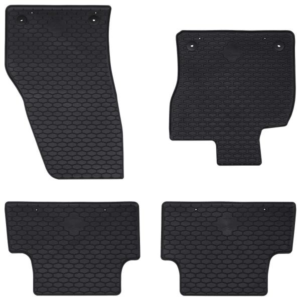 ARDEBO.de - Autofußmatte 4 pcs Schwarz geeignet für T-ROC Cabrio TPE