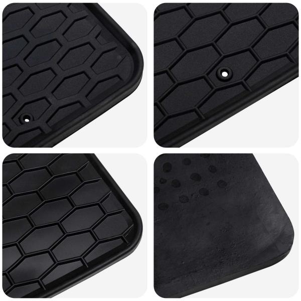 Autofußmatte 4 pcs Schwarz geeignet für BMW X3, X4 4D Aft TPE