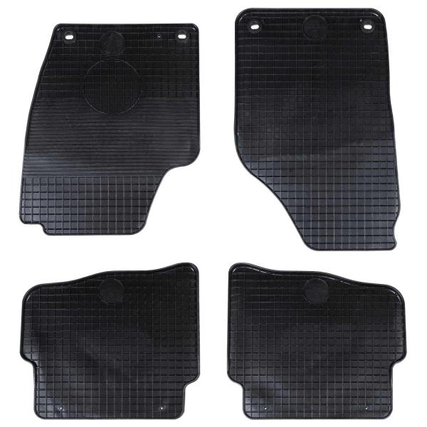 ARDEBO.de - Autofußmatte 4 pcs Schwarz geeignet für VW POLO 10 / 01-09 NS