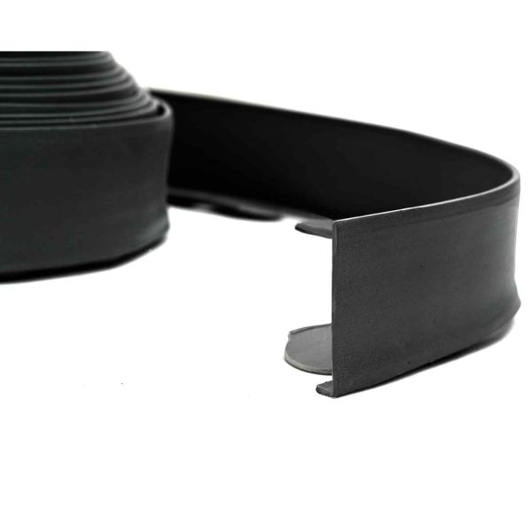 Rasenkanten Schwarz 5000 x 4 x 5 cm Kunststoff