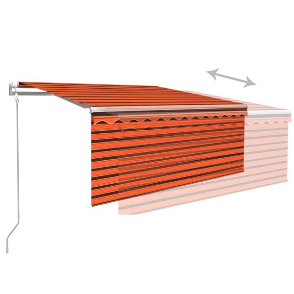 Markise Automatisch mit Rollo LED Windsensor 3,5x2,5 m