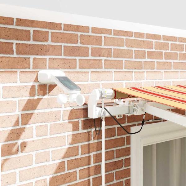 Einziehbare Markise Gelb und Orange 350 x 250 cm