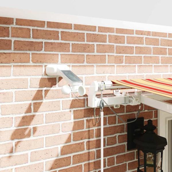 Einziehbare Markise Gelb und Orange 400 x 300 cm