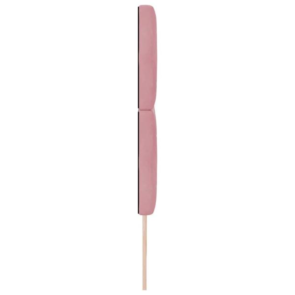 LED Kopfteil mit LED-Lichtleisten Rosa 180 cm Polyester