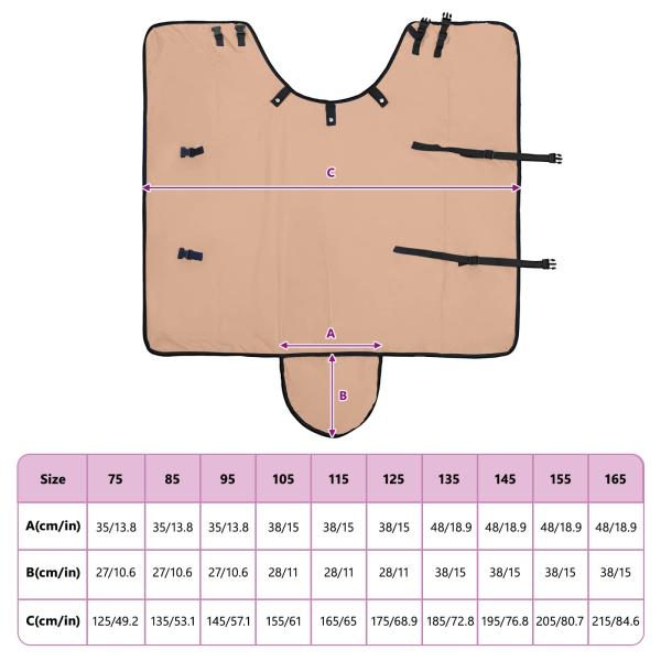 Pferdedecke Cappuccino 85 cm Polyester