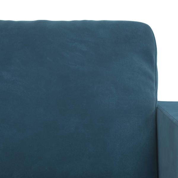Sofa 2 pcs Blau 158 x 78 x 80 cm Samt