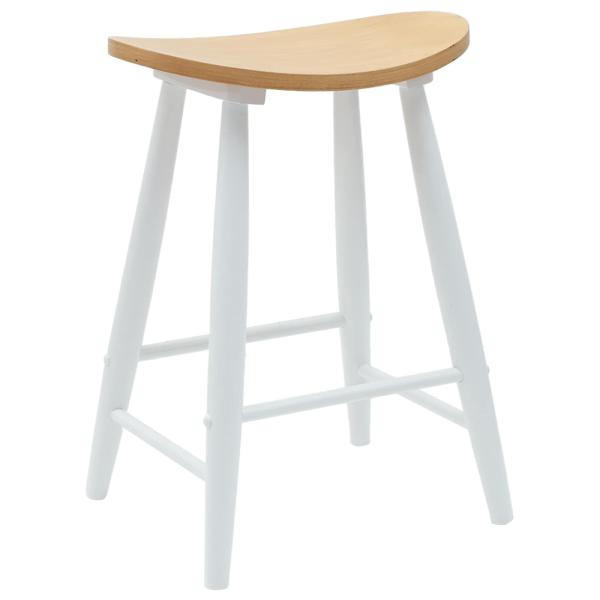 Esszimmerstühle 2 pcs Weiß 46 x 37 x 63 cm Massives Gummiholz