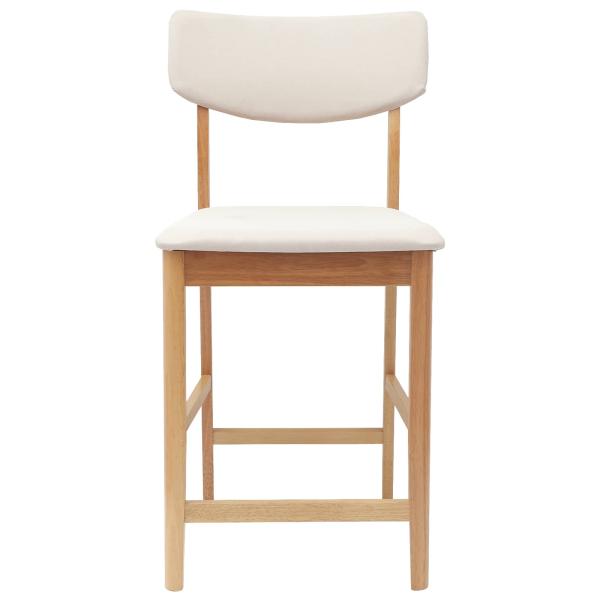 Esszimmerstühle 2 pcs Natur 48 x 49 x 95 cm Massives Gummiholz