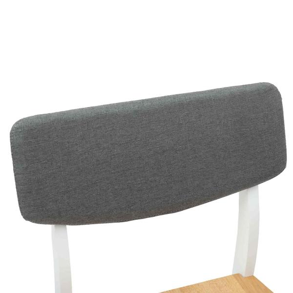 Esszimmerstühle 2 pcs Weiß 48 x 49 x 95 cm Massives Gummiholz