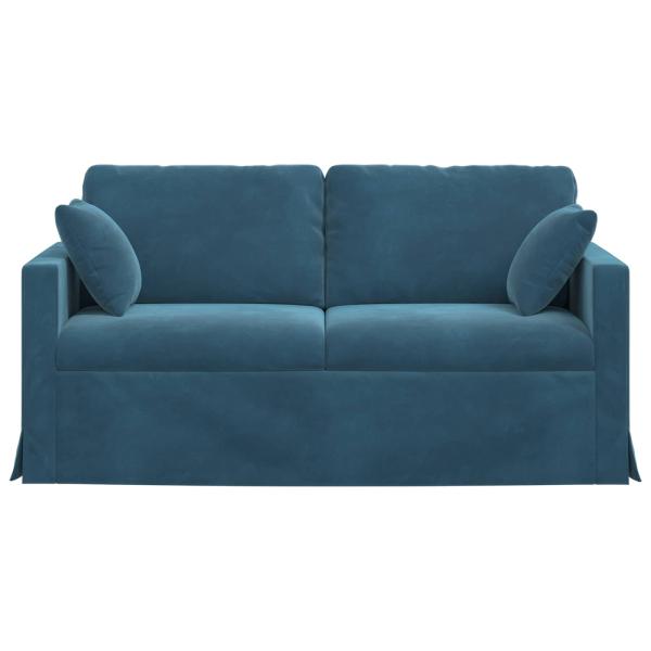 Sofa Blau 158 x 78 x 80 cm Samt