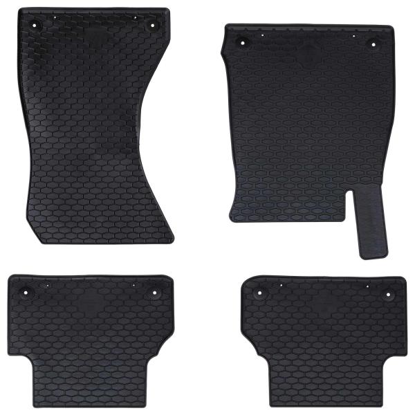 ARDEBO.de - Autofußmatte 4 pcs Schwarz passend für Audi A4 B9 , A5 B9 TPE