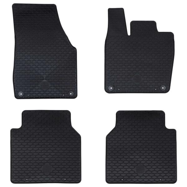 ARDEBO.de - Autofußmatte 4 pcs Schwarz geeignet für VW ID.7 TPE