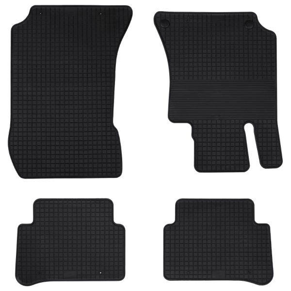 ARDEBO.de - Autofußmatte 4 pcs Schwarz geeignet für MERCEDES E 09-16 Gummi