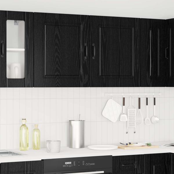 Küchenschrank Kalmar Schwarz Eichen-Optik 50 x 31 x 60 cm