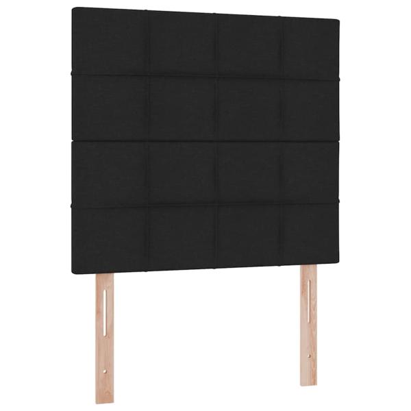 Bett mit Stauraum und LED mit LED Schwarz 90 x 190 cm Polyester