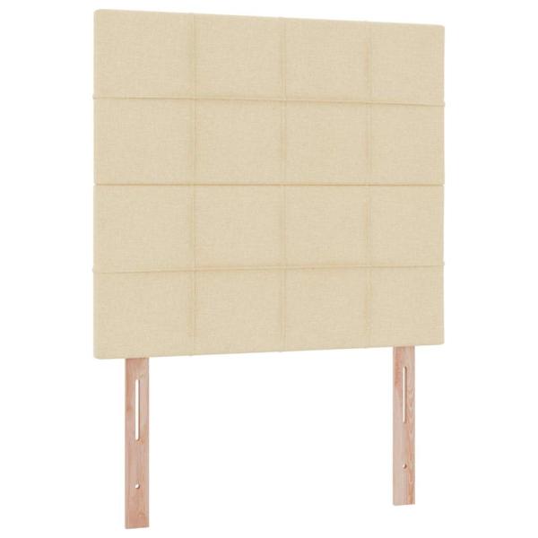 Bett mit Stauraum und LED mit LED Creme 90 x 190 cm Polyester