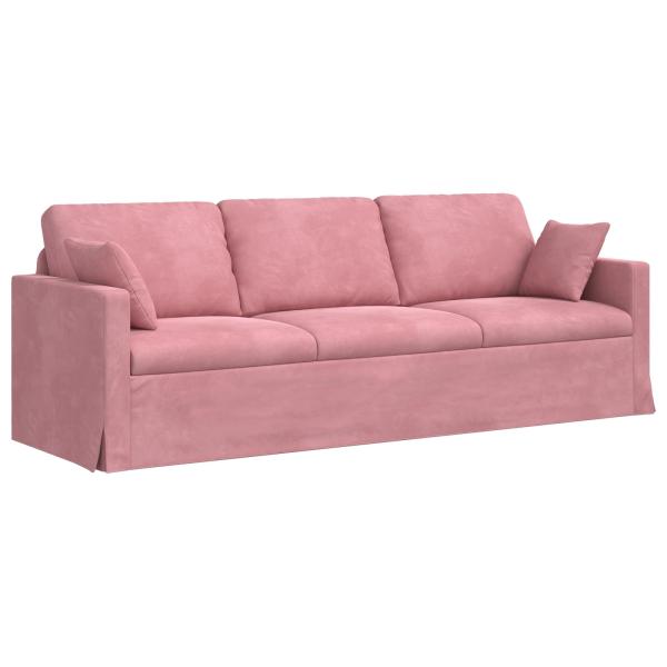 Sofa 2 pcs Rosa 228 x 78 x 80 cm Samt