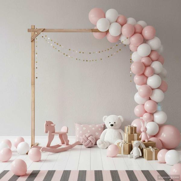 ARDEBO.de - Hochzeitsbogen Hellbraun 225 x 95 x 226 cm Massivholz Kiefer