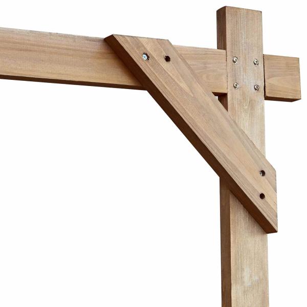 Hochzeitsbogen Hellbraun 225 x 95 x 226 cm Massivholz Kiefer