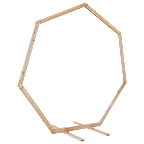 Hochzeitsbogen Hellbraun 221 x 92 x 216 cm Massivholz Kiefer