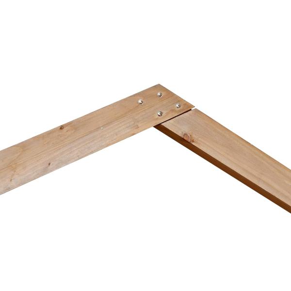 Hochzeitsbogen Hellbraun 221 x 92 x 216 cm Massivholz Kiefer