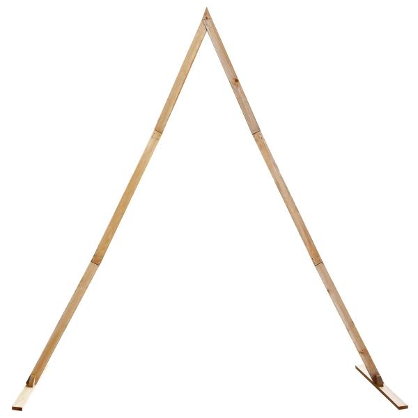 Hochzeitsbogen Hellbraun 202 x 95 x 254 cm Massivholz Kiefer