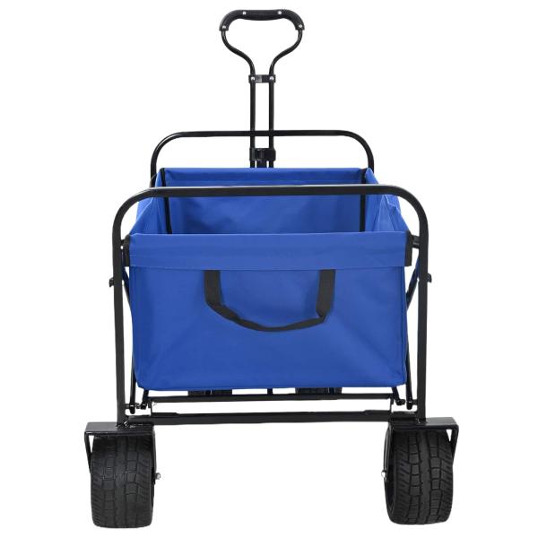 Klapp-Handwagen Blau 89 x 63 x 96 cm Stahl und Oxford-Stoff