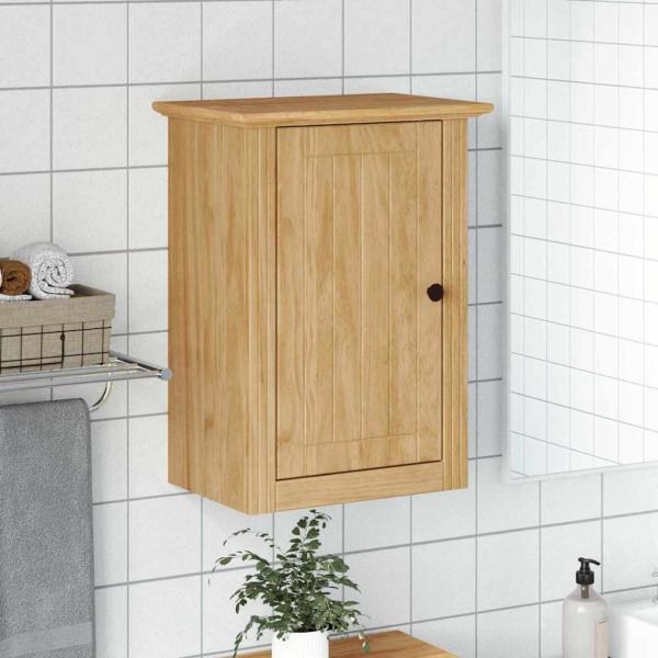 ARDEBO.de - Badezimmer-Wandschrank mit Tür BODO Honigbraun 44 x 30 x 60 cm