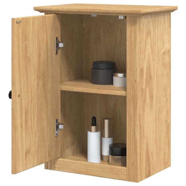 Badezimmer-Wandschrank mit Tür BODO Honigbraun 44 x 30 x 60 cm