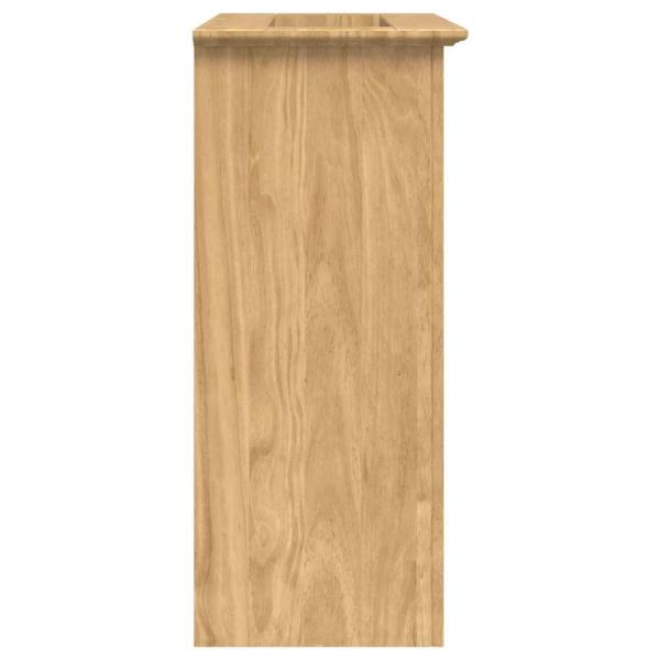 ARDEBO.de - Badezimmerschrank BODO Honigbraun 70 x 35 x 80 cm Holzwerkstoff