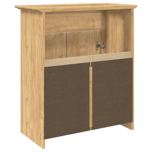 Badezimmerschrank BODO Honigbraun 70 x 35 x 80 cm Holzwerkstoff