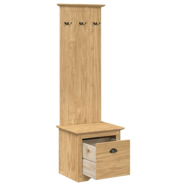 Flurschrank BODO Honigbraun 50 x 40 x 156,7 cm Holzwerkstoff