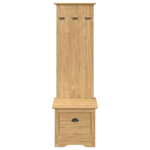 Flurschrank BODO Honigbraun 50 x 40 x 156,7 cm Holzwerkstoff