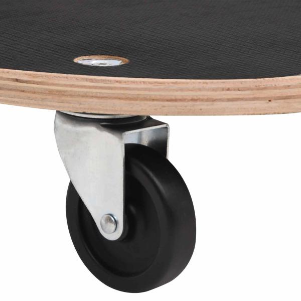 Transportwagen 6 pcs Grau Sperrholz