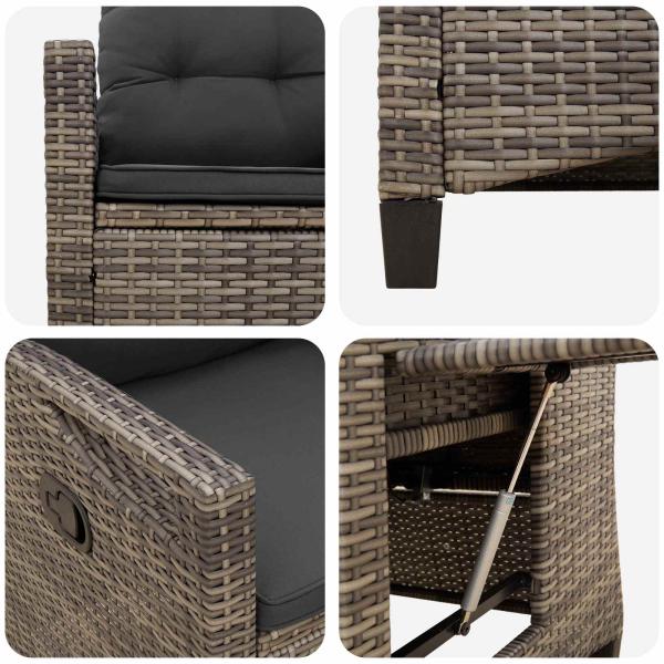 Liegestühle für den Garten 56 x 60 x 112 cm Stahl